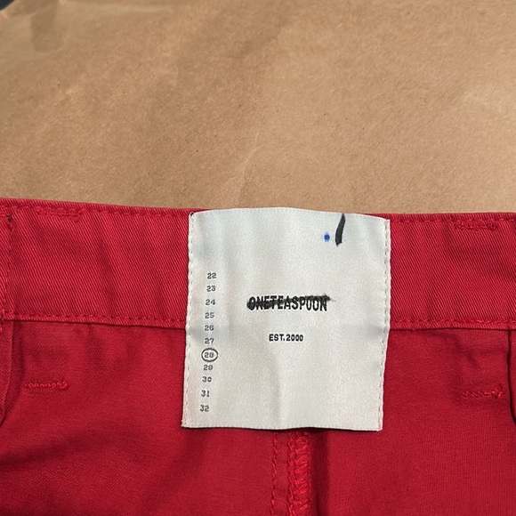 One Teaspoon Cargo Motion Pants Red 28 New - Picture 9 of 11